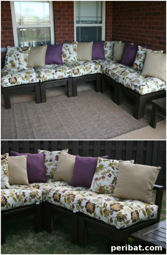 DIY Outdoor Sectional Sofa