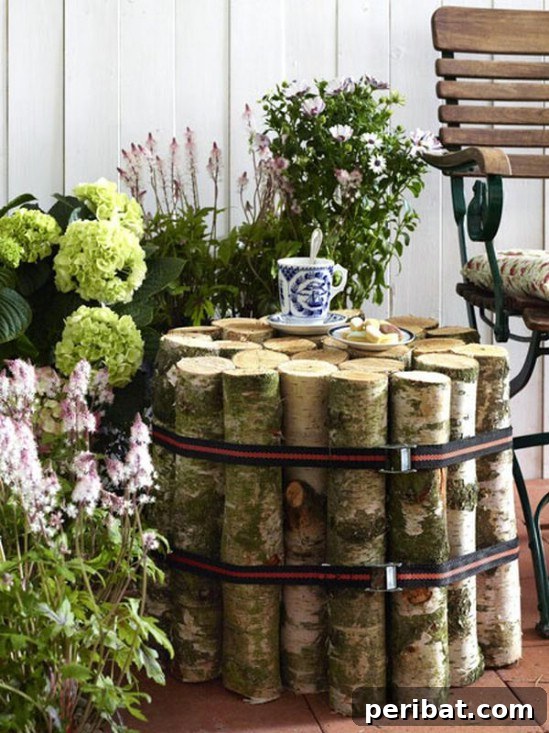Easy DIY Log Table