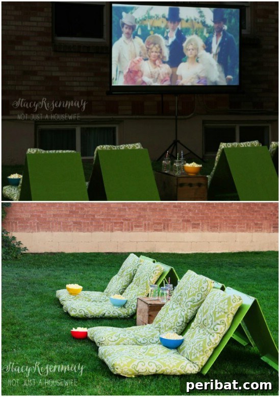 DIY Outdoor Movie Theater Seats