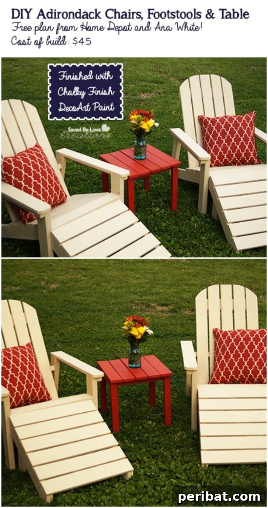 $45 Adirondack Patio Set