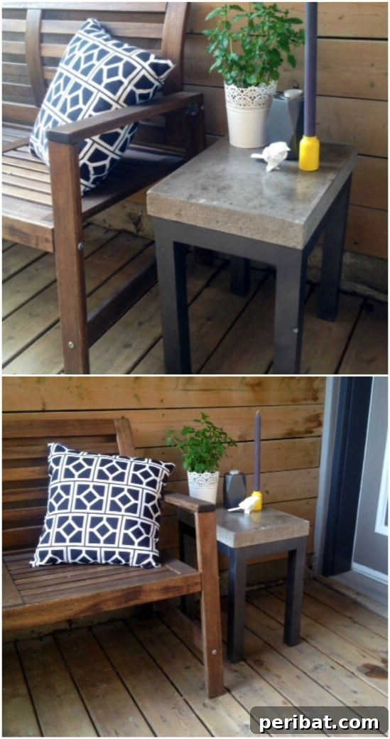 Concrete Side Table