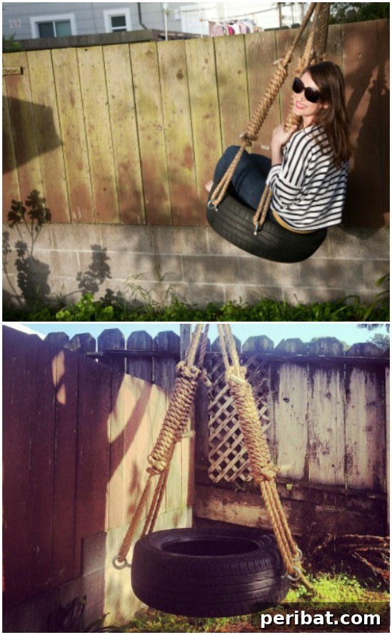 Easy DIY Backyard Tire Swing