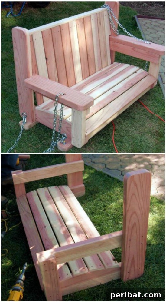 DIY Garden Arbor Swing