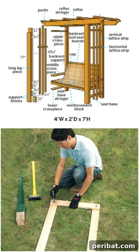 Quick And Easy Arbor Bench
