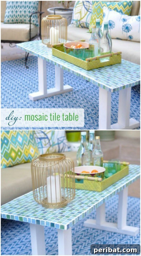 DIY Tile Patio Table