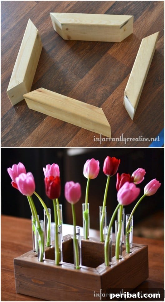 Wooden Floral Centerpiece 