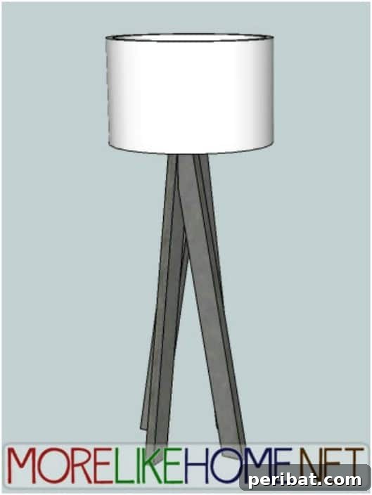 DIY Funky Modern Lamp