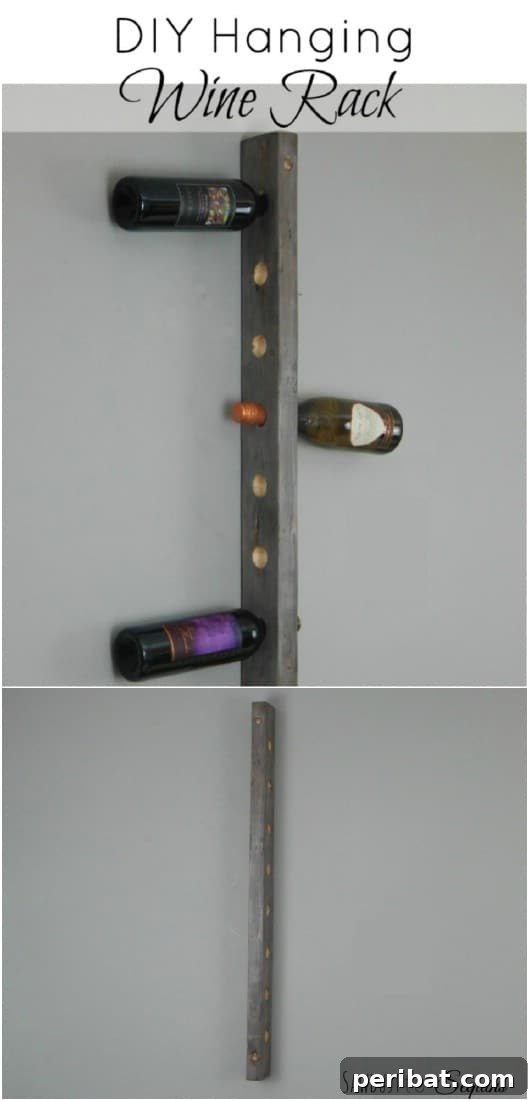 Handmade Hanging Wine Rack