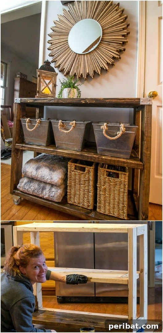 Handmade Industrial Hallway Cart