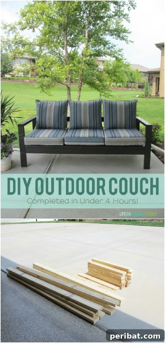 DIY Outdoor Couch
