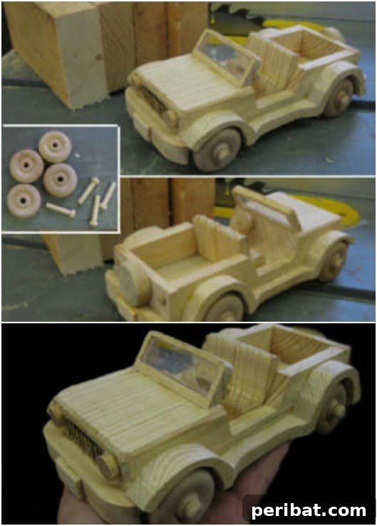 Wooden 2X4 Jeep