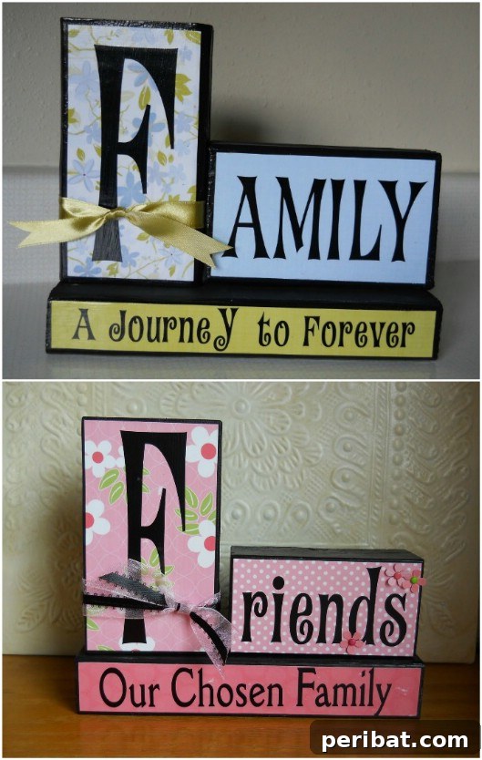DIY Wooden Family Decor