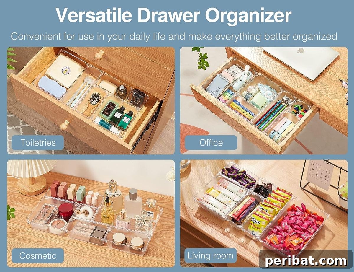 Versatile Drawer Containers for customizable storage