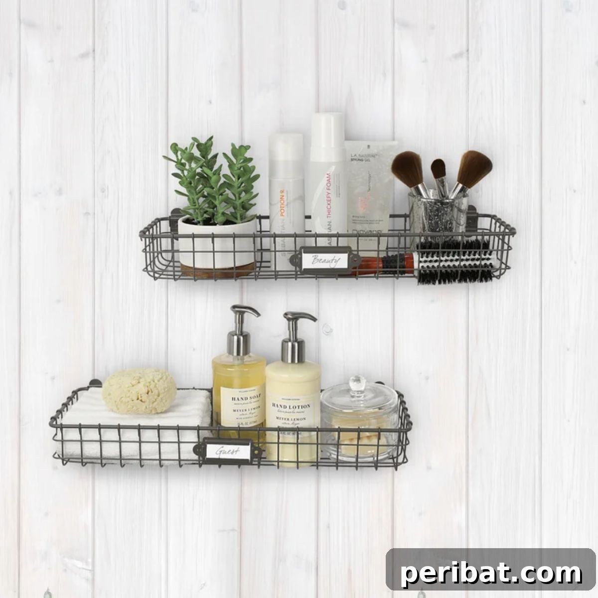 Gracie Oaks Evern Organizer with Wall Basket for clear labeling