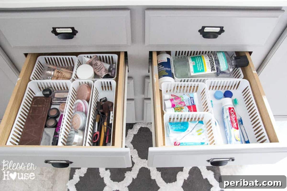 Drawer Organized on a Budget with Dollar Store Products