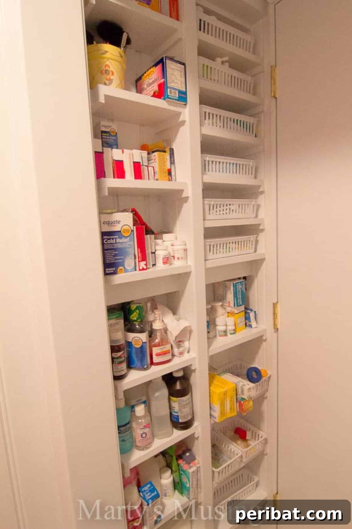 Built-In Bathroom Storage for an organized and clean look