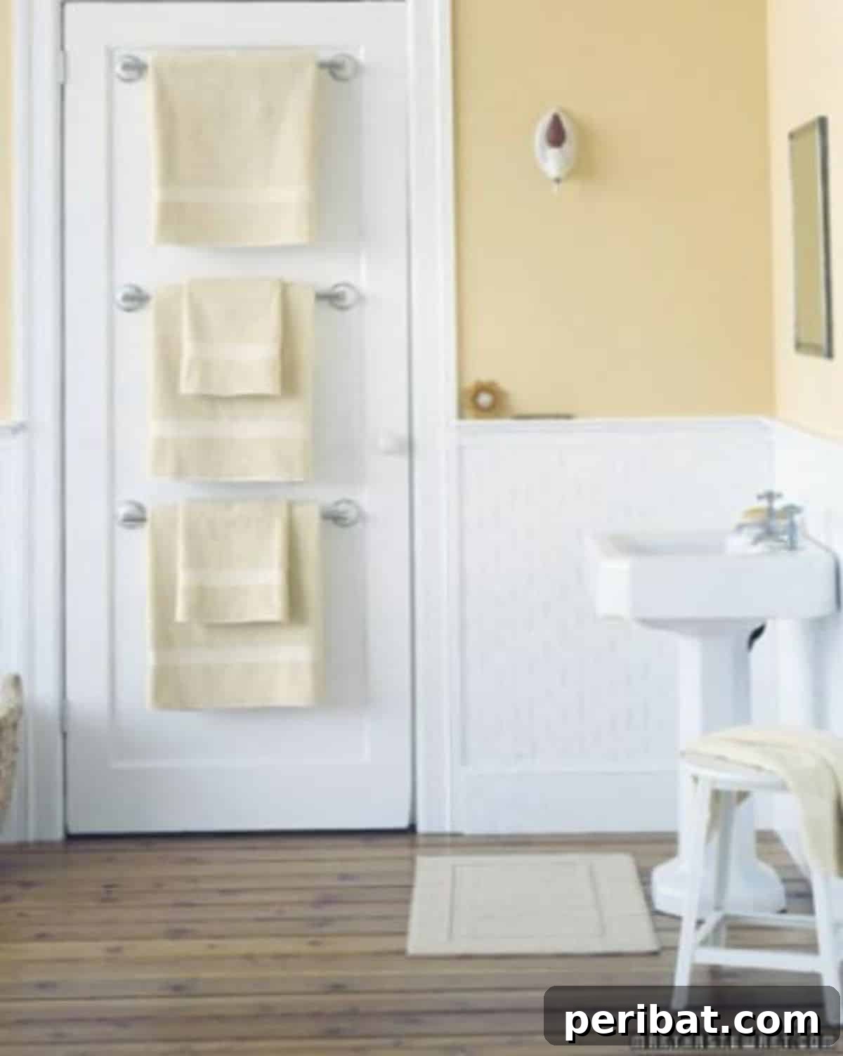 Bathroom Organizers using back of the door space