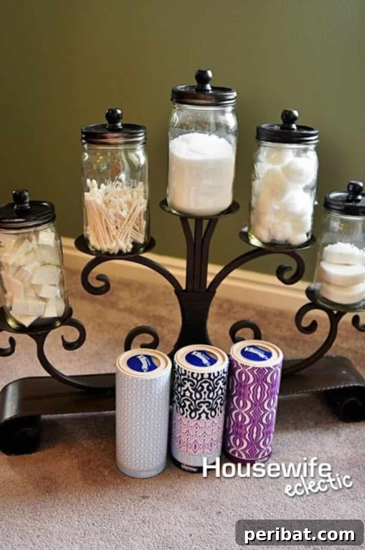 Bathroom Storage Candelabra for elegant and practical display