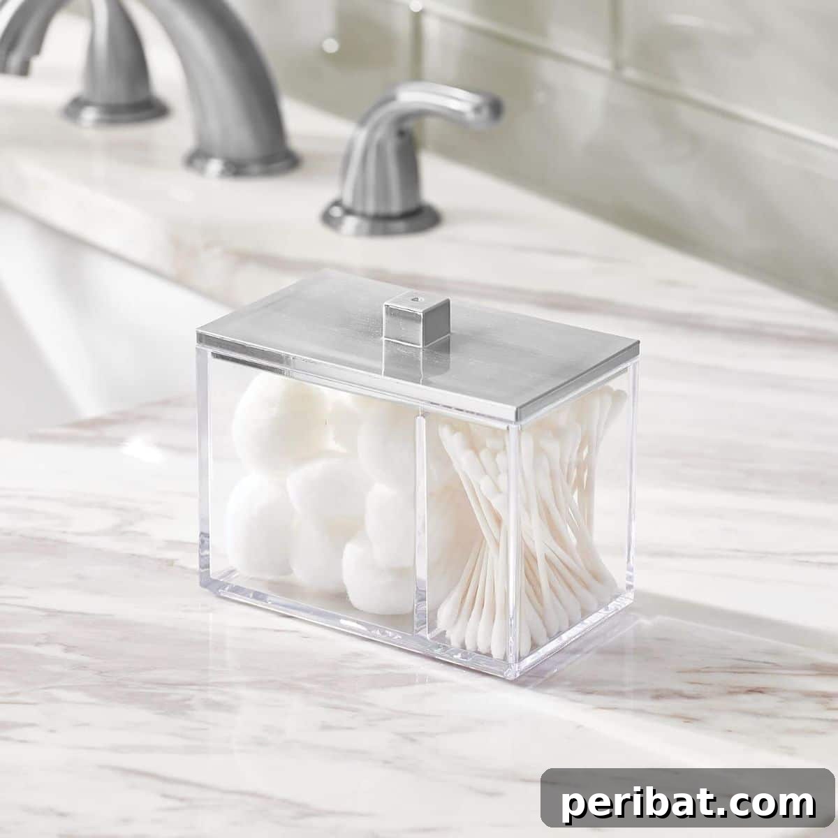 Divided Bathroom Canister for organized essentials