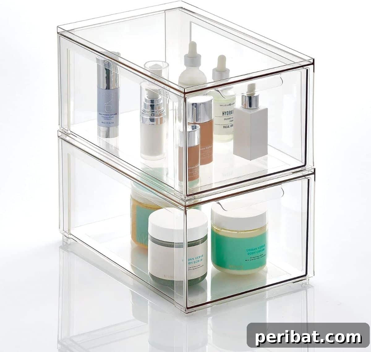 Clear Storage Bins for visible and organized items