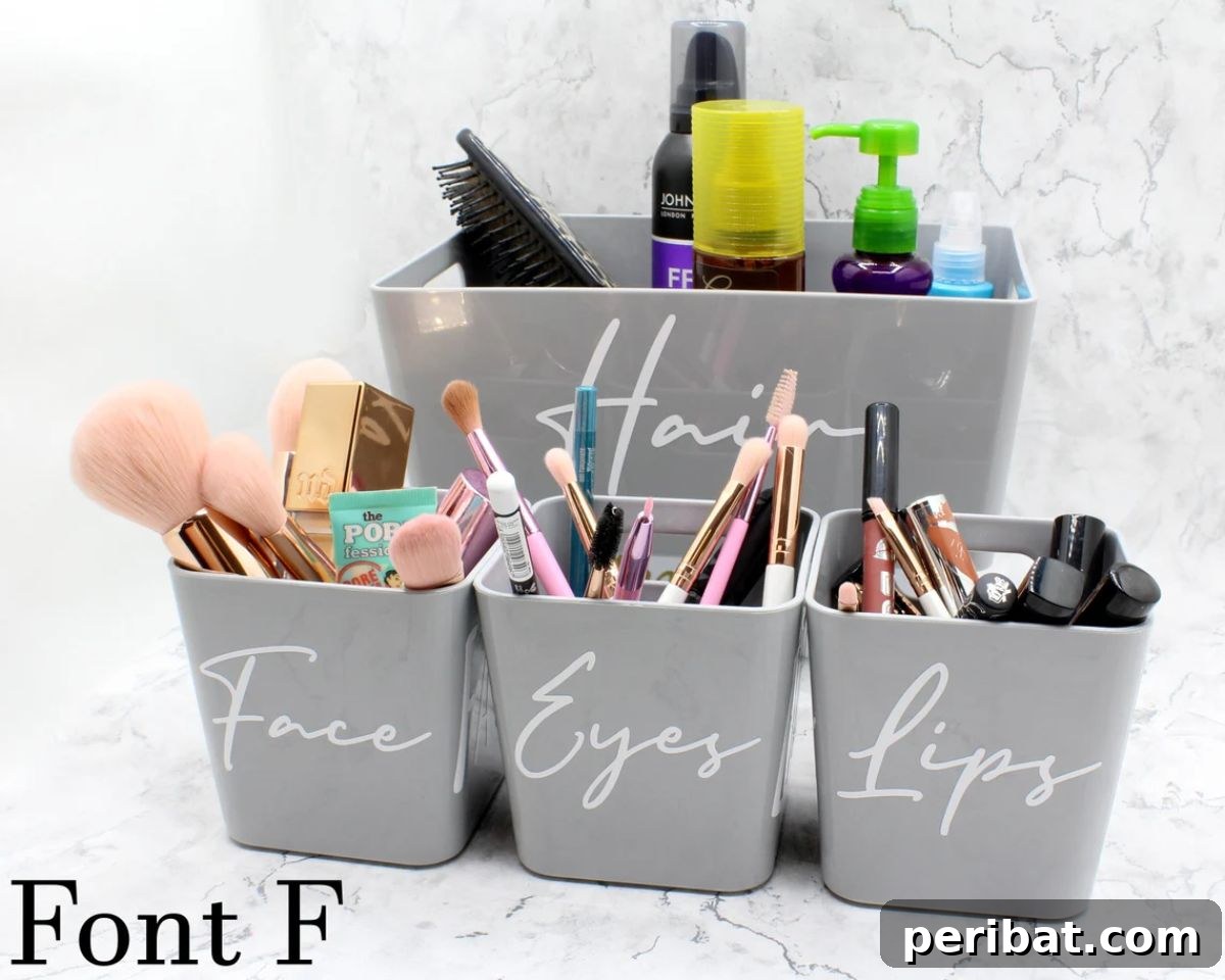 Set of 4 Personalized Makeup Organization Station for organized cosmetics