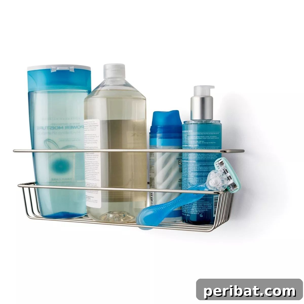 Command Metal Shower Caddy Satin Nickel for easy installation