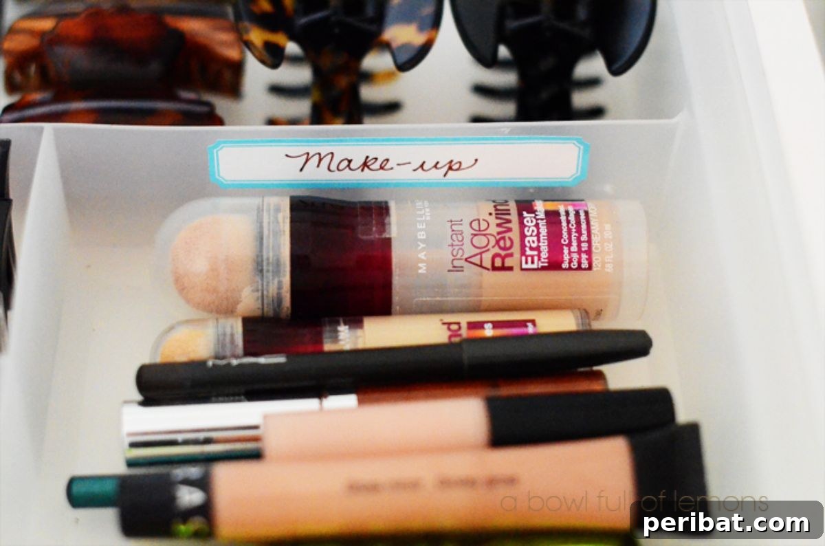 Bathroom Makeup Storage Containers for clear organization
