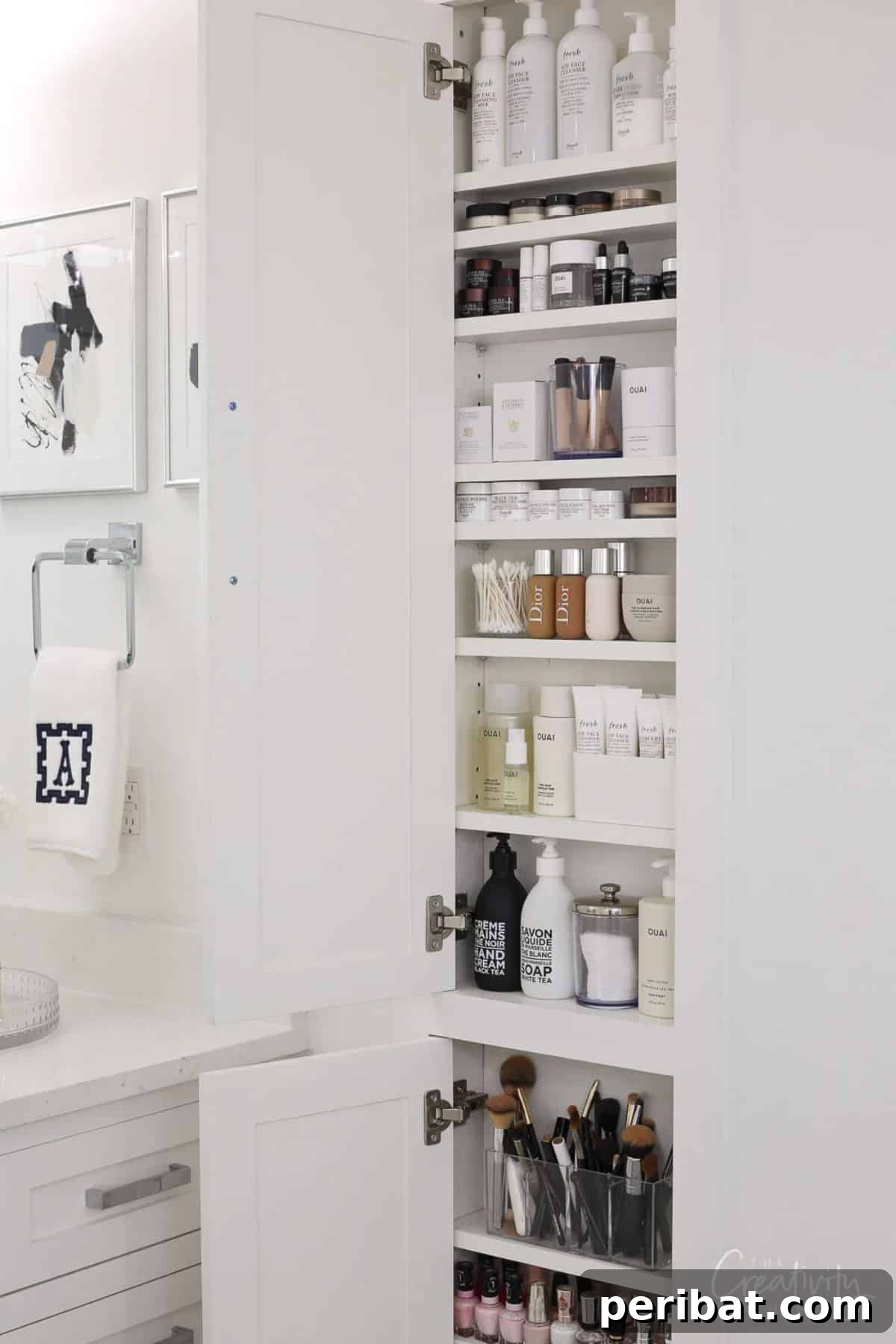 Between the Stud Beauty Product Bathroom Storage, space-saving