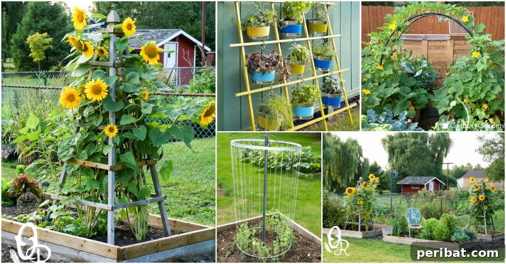 Creative DIY Trellises to Enhance Your Garden's Beauty and Support 2 Garden Trellises