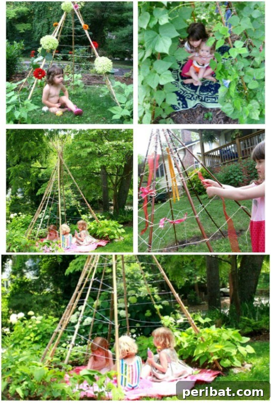 Creative DIY Trellises to Enhance Your Garden's Beauty and Support 18 Bean Pole Teepee Trellis