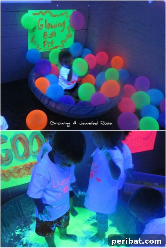 20 Genius Hacks for Repurposing Old Kiddie Pools 14 Sensory Play Glowing Ball Pit