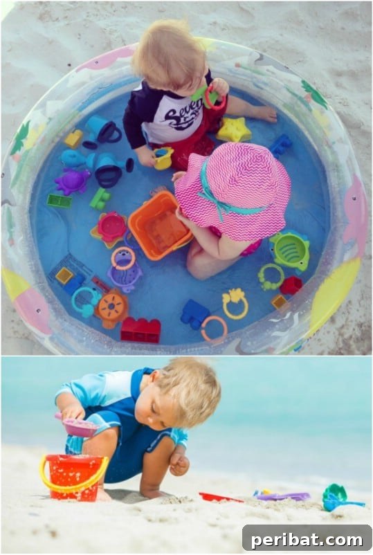 20 Genius Hacks for Repurposing Old Kiddie Pools 16 Baby Beach Fun