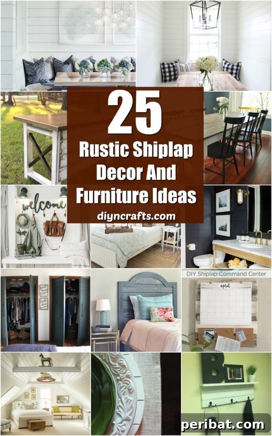 25 Rustic Shiplap Decor And Furniture Ideas For A Farmhouse Look