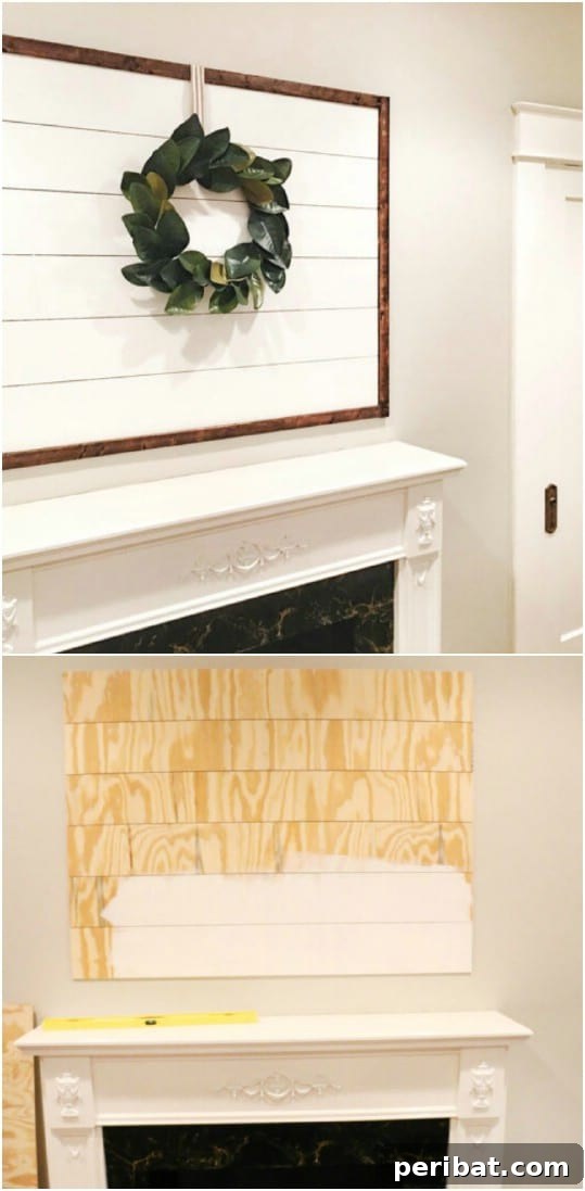 Beautiful Framed Shiplap Art
