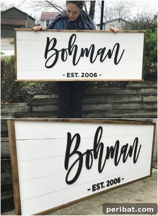 Personalized Shiplap Family House Sign