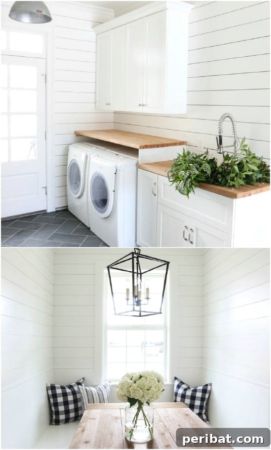 Shiplap Laundry Room Makeover