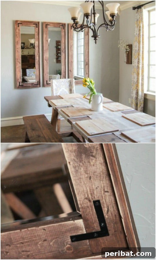 Rustic Full Length Shiplap Mirror