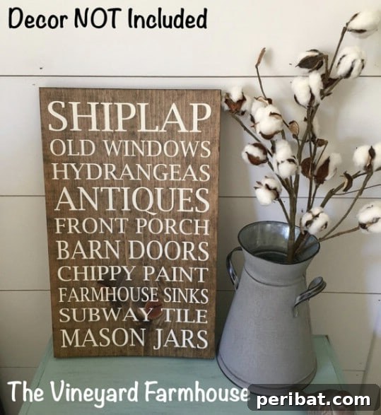 Rustic Shiplap Décor Signs