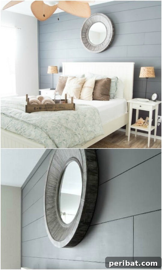 Easy DIY Shiplap Statement Wall
