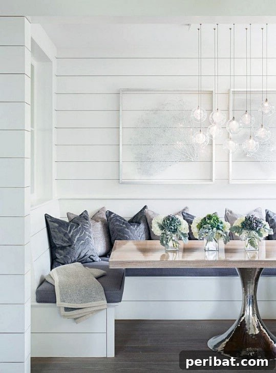 Rustic Shiplap Breakfast Nook