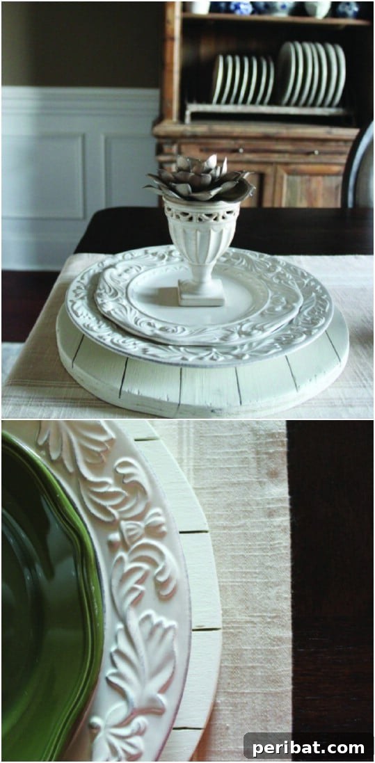 DIY Shiplap Inspired Charger Plates
