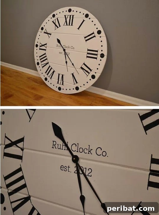 Gorgeous Shiplap Clock