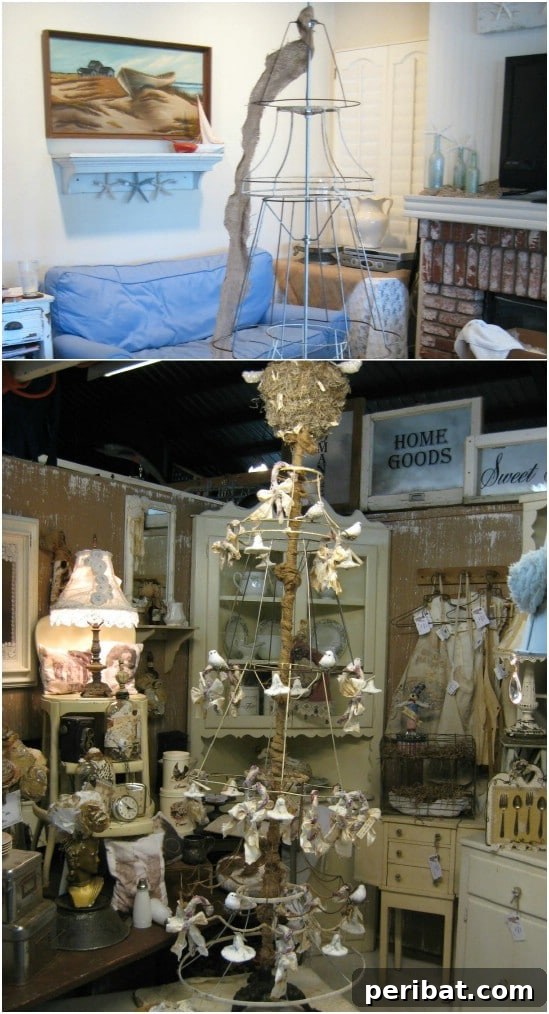 Clever Lamp Upcycling Projects for Every Corner of Your Home and Garden 18 Repurposed Lampshade Christmas Tree