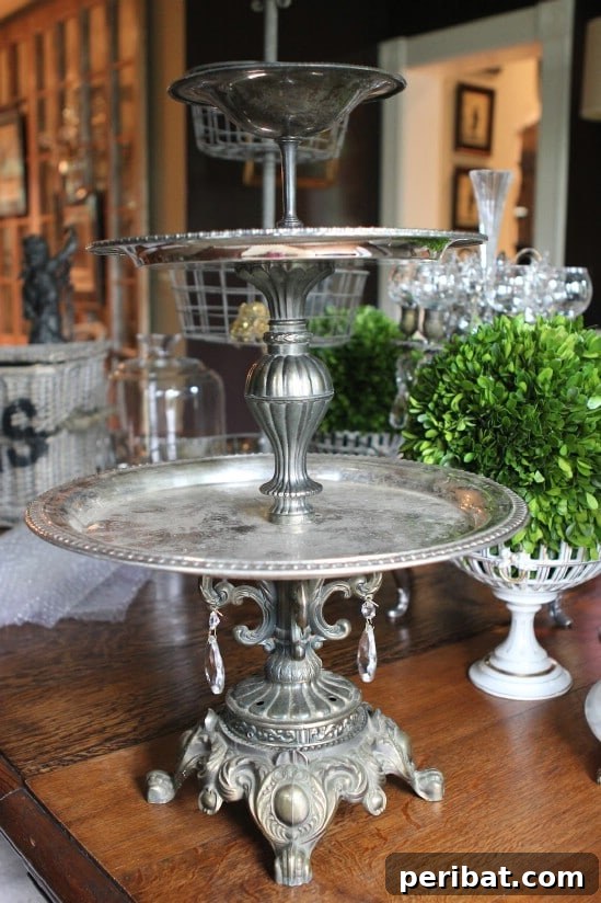 Clever Lamp Upcycling Projects for Every Corner of Your Home and Garden 22 Thrift Store Lamp Tiered Stand