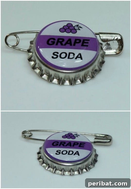 Elevate Your Home Style with 25 Upcycled Bottle Cap Crafts 18 Upcycled Bottle Cap Pins for accessories