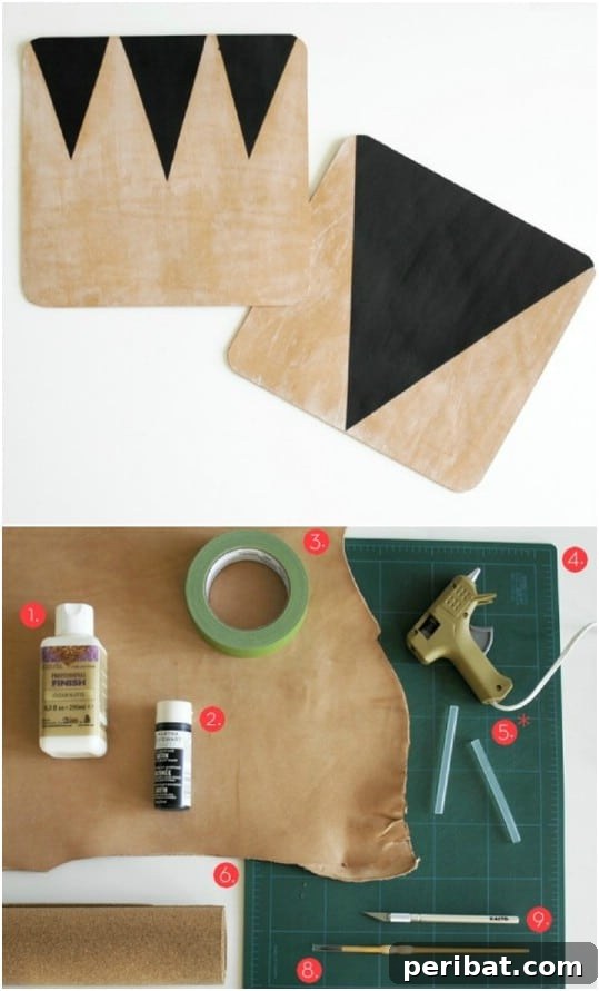 25 Rugged DIY Gifts for Dad from Upcycled Treasures 11 Dad Worthy Leather Mouse Pad for the Office