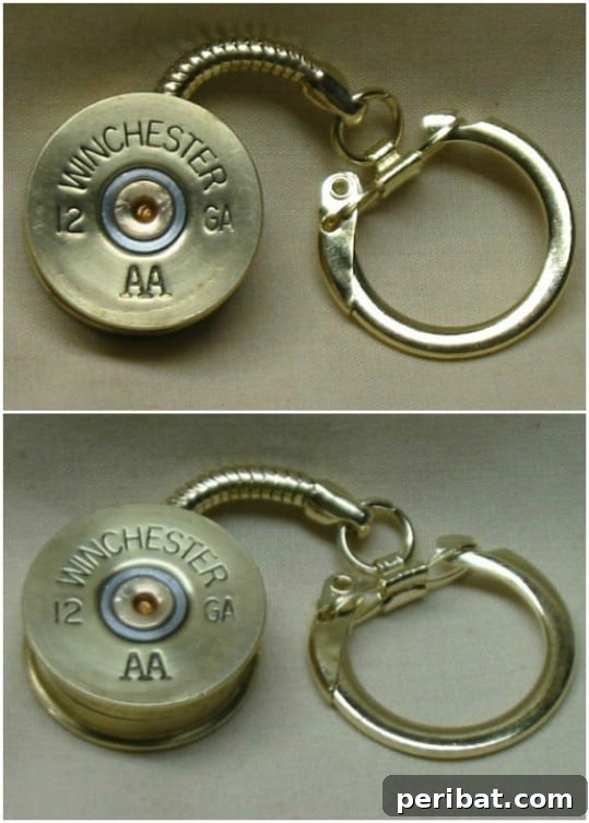 25 Rugged DIY Gifts for Dad from Upcycled Treasures 18 Repurposed Shotgun Shell Keychain for Hunters