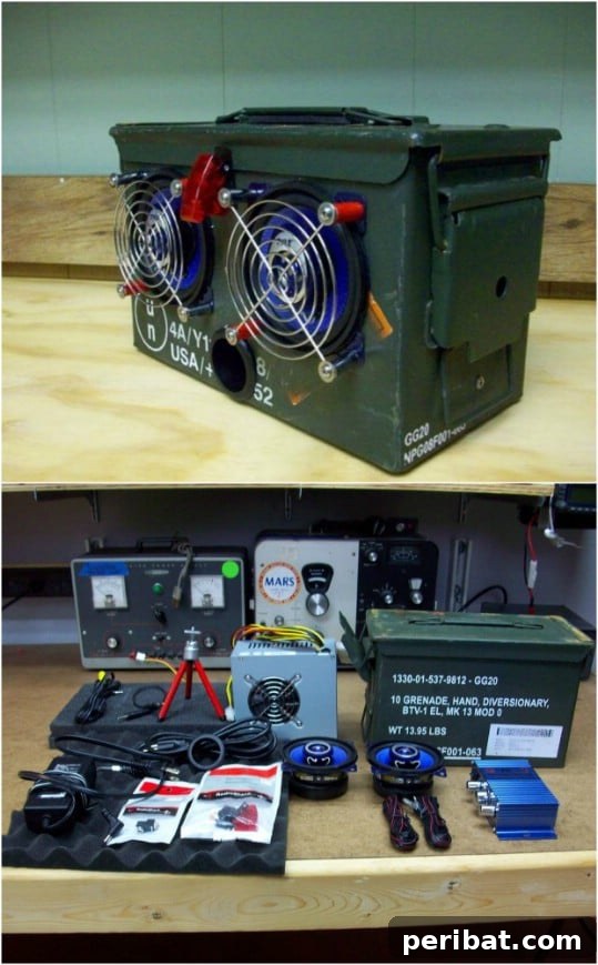 25 Rugged DIY Gifts for Dad from Upcycled Treasures 3 Repurposed Ammo Box Speakers for Father's Day