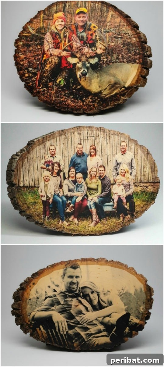 25 Rugged DIY Gifts for Dad from Upcycled Treasures 7 Upcycled Wood Picture with Family Photo
