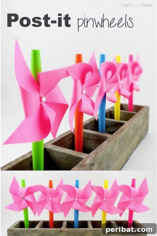 Cute Post It Pinwheels